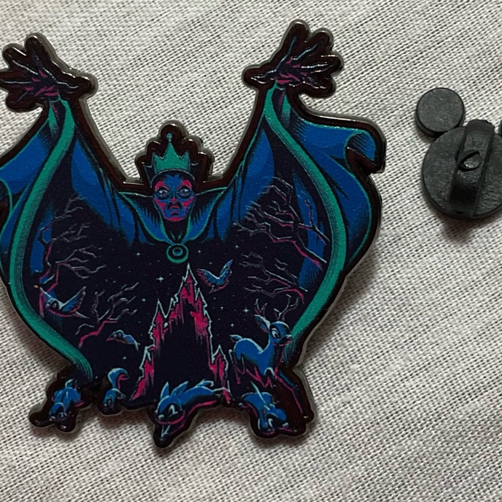 Neon Evil Queen Trading Pin - Picture 2 of 3